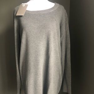 Gray long sweater